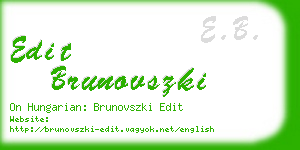 edit brunovszki business card